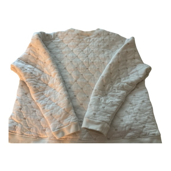 Madewell Cream Quilted Sweatshirt - Picture 3 of 6